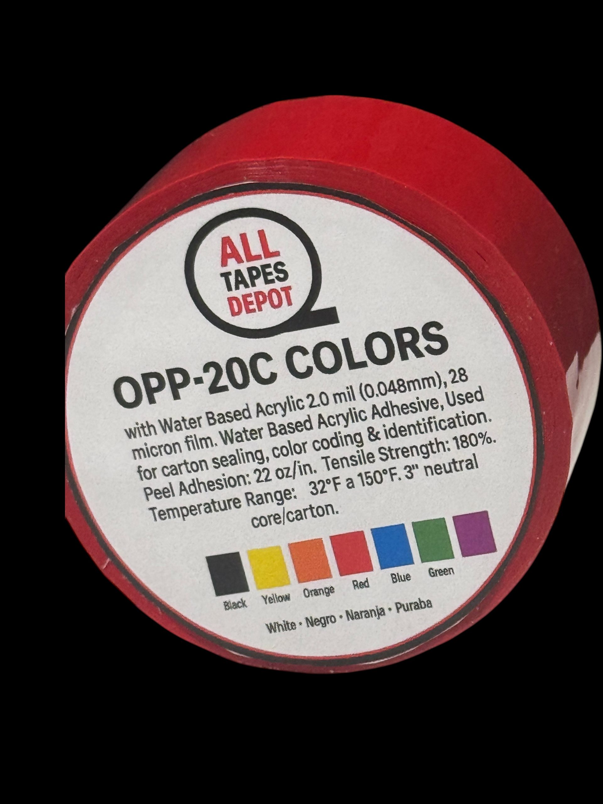ATD- OPP-20C Colored Polypropylene Carton Sealing Tape – Water-Based Acrylic – 2.0 mil - Image 3