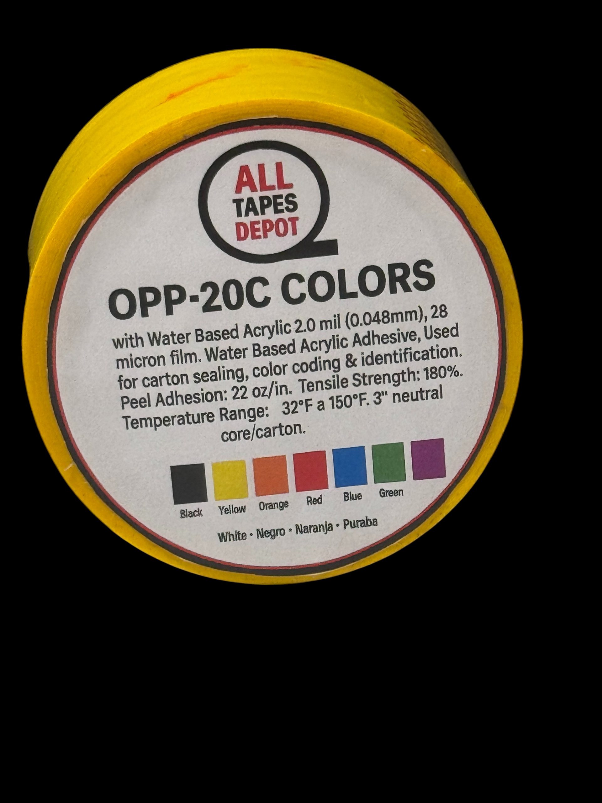 ATD- OPP-20C Colored Polypropylene Carton Sealing Tape – Water-Based Acrylic – 2.0 mil - Image 8